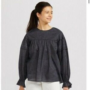 Anna Sui Uniqlo blue tunic blouse. Brand new, without tags. Non-smoking home